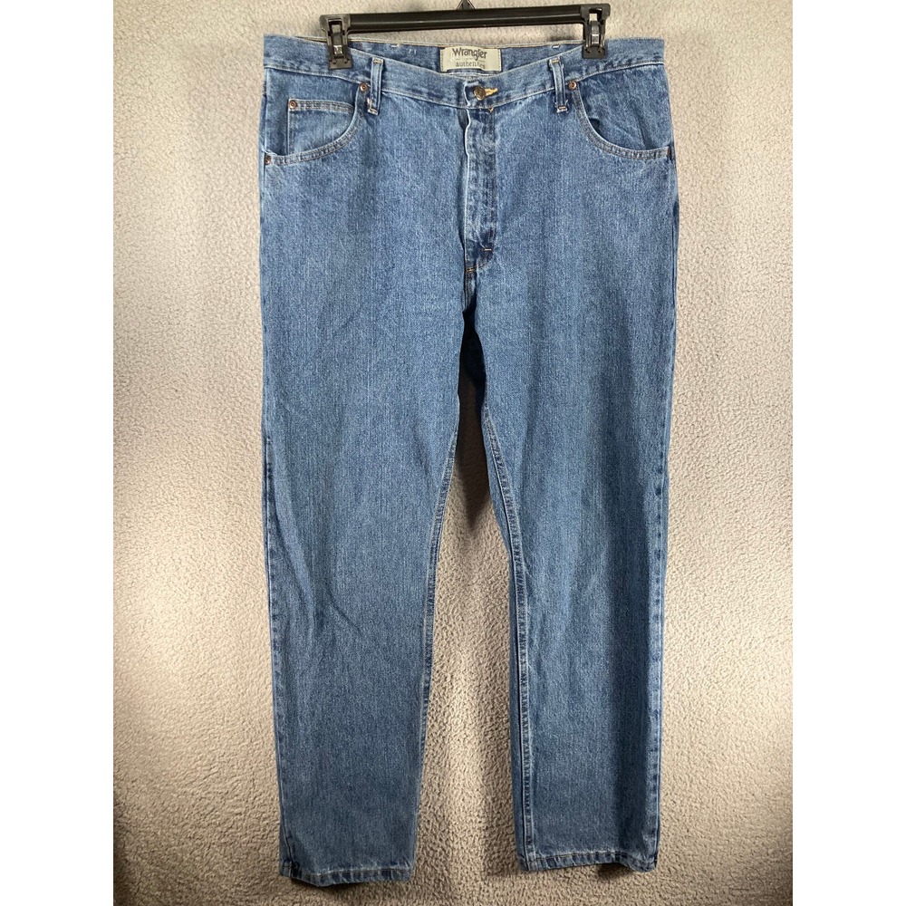 Wrangler Authentics Jeans Men's 40x32 Blue Straight American Cowboy Western